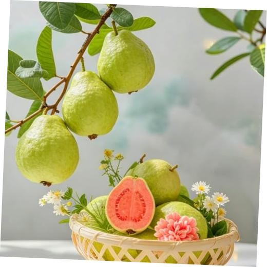 Dwarf Guava Seeds for Planting Outdoor, 15pcs Guava Tree Fruits Seeds Non-GMO