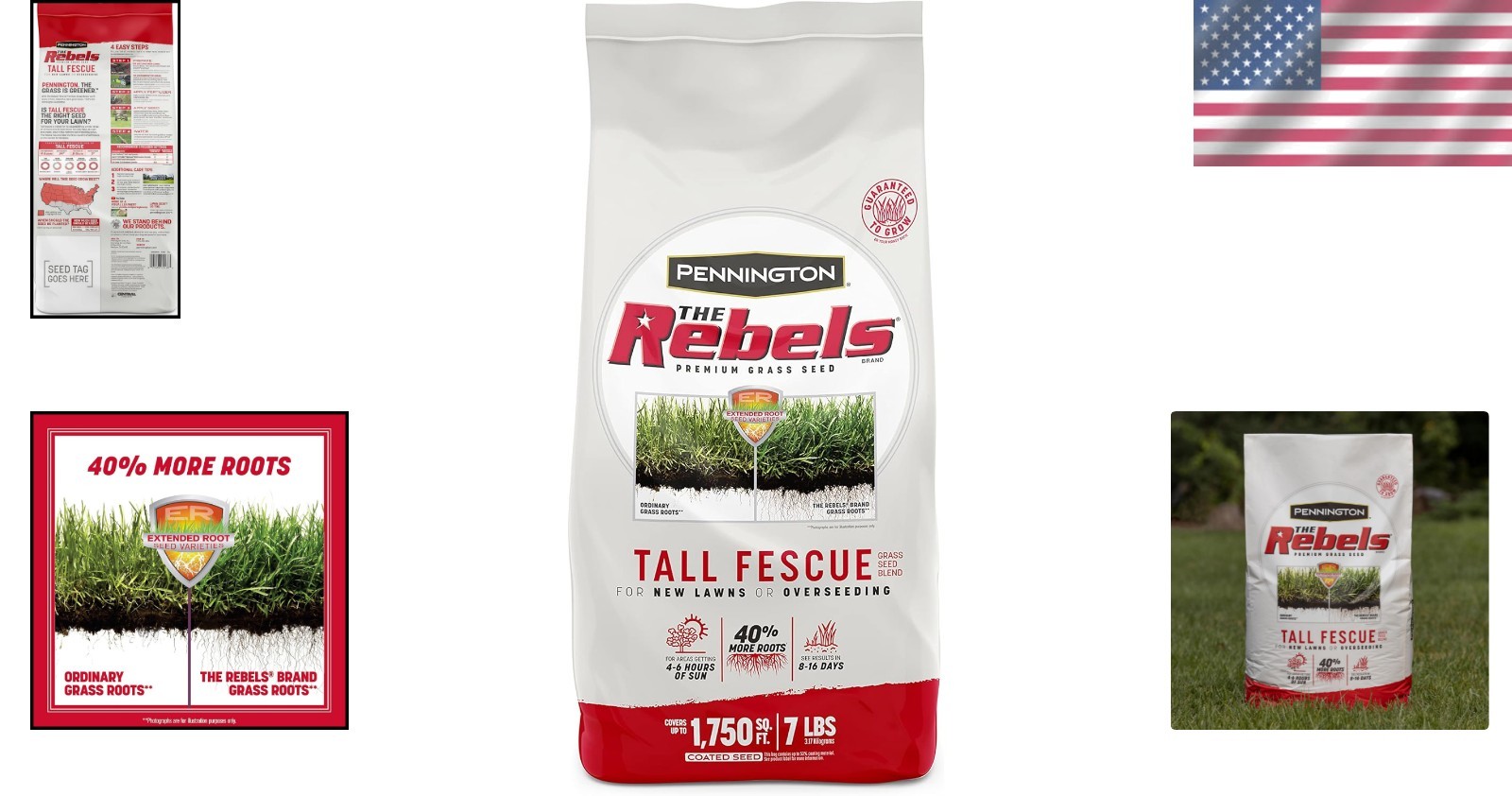7lb Rebels Tall Fescue Grass Seed for Stunning Lawns – Ideal for Spring Planting