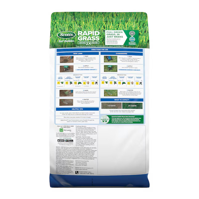 Scotts Turf Builder Rapid Grass Sun Shade 5.6-lb Mixture/Blend Grass Seed