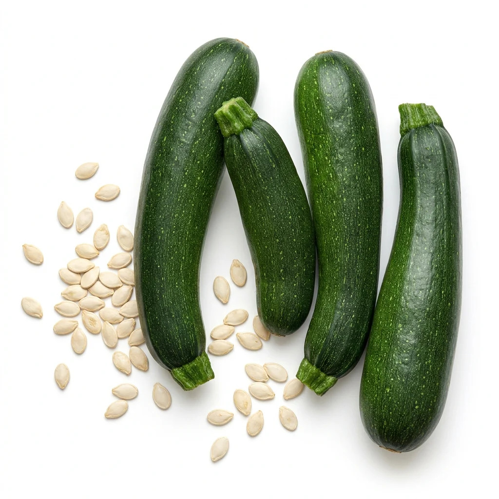 30 Dark Green Zucchini Seeds for Planting – Sweet, Crisp & High Yielding Summer