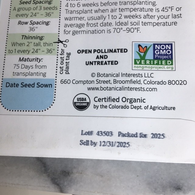 Botanical Interests Seeds Tomato Six Favorite Varieties with Great Flavor 12/25