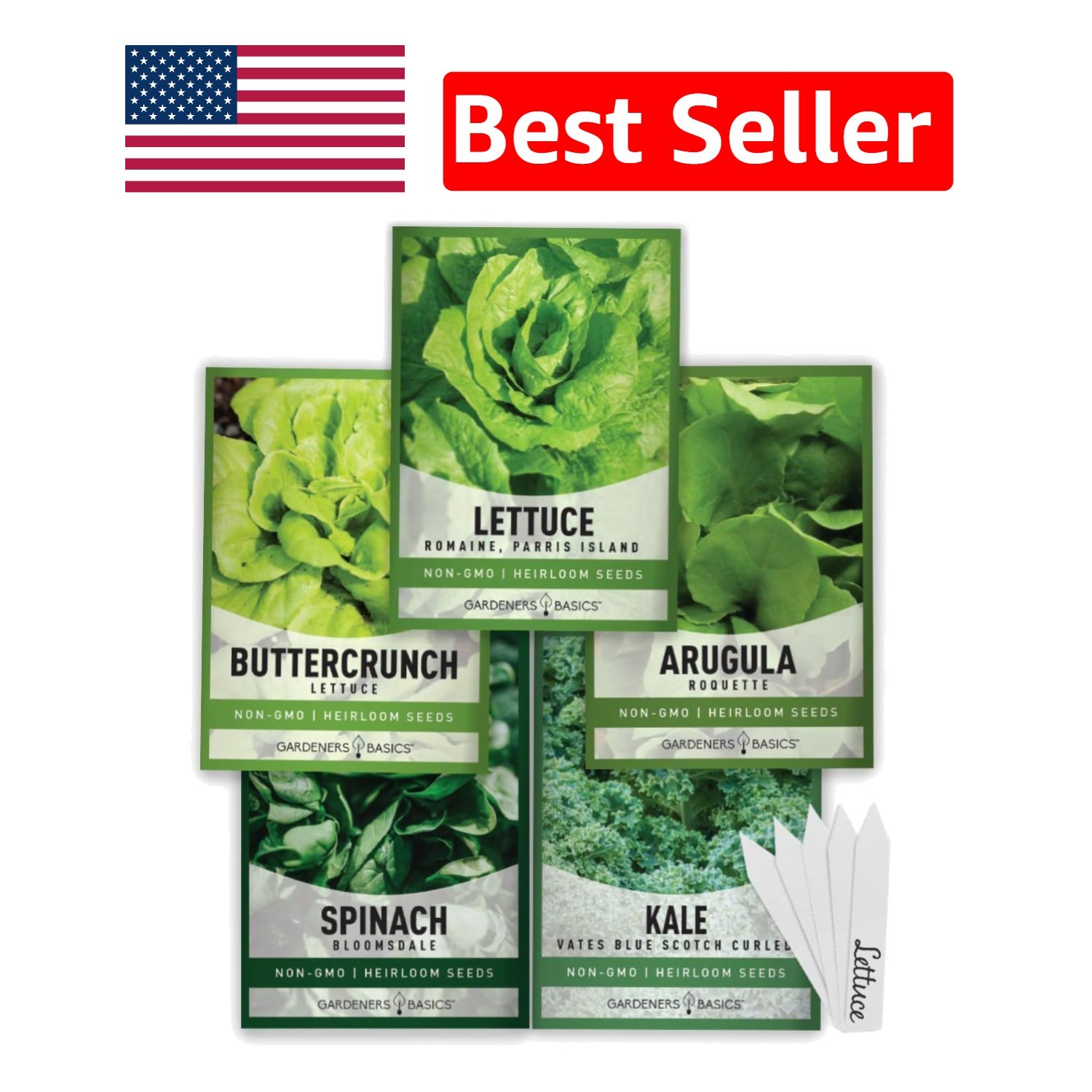High-Germination Rate Heirloom Greens Seed Pack – Ideal for Garden Enthusiasts