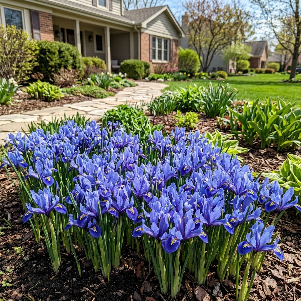 Fresh 50 Dwarf Blue Iris Seeds for Home Gardening – Beautiful Perennial