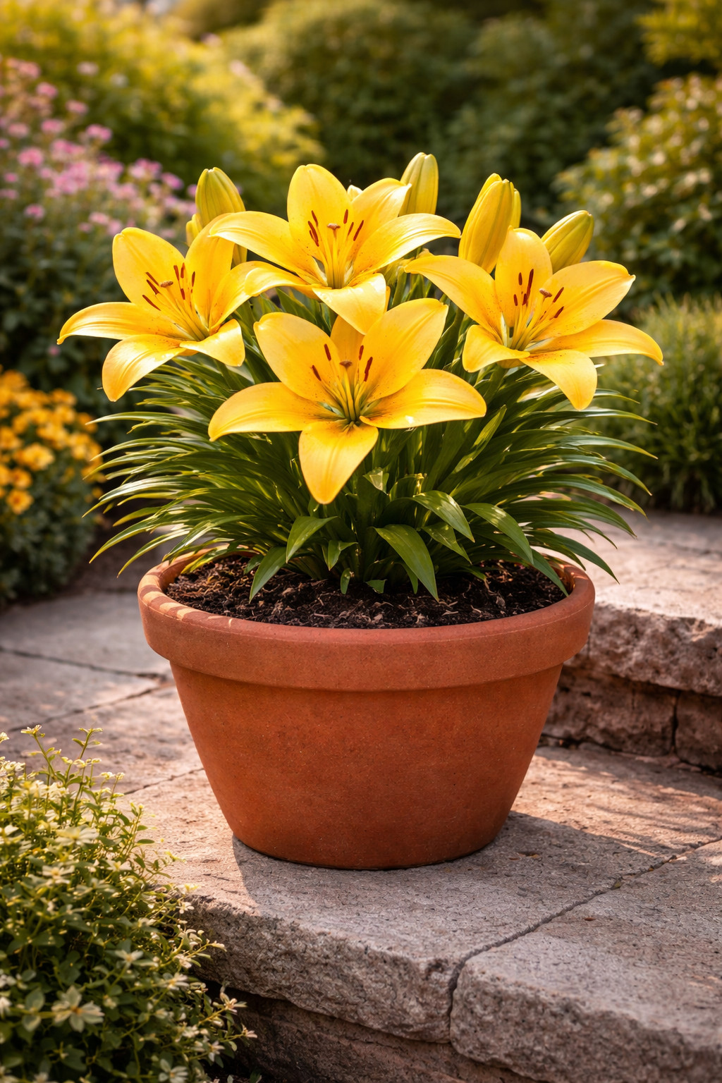 Yellow Diamond Lily Bulbs for Planting – Perennial Lilium Bulbs (3 Bulbs)