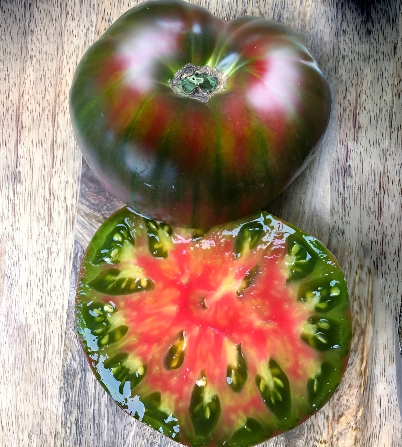 50 Heirloom Ananas Noire Tomato Seeds – Black Pineapple Indeterminate Bi-Color