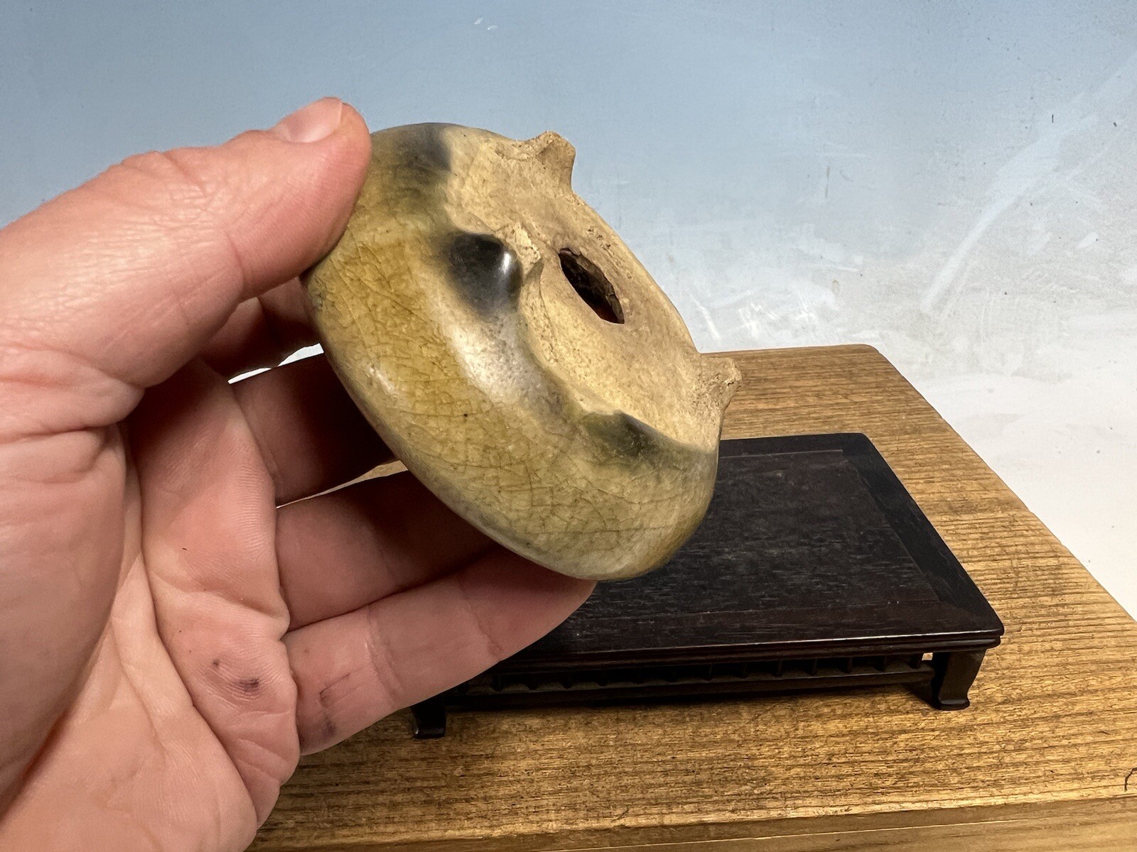 Beautiful Handmade Glazed Shohin Size Bonsai Tree Pot By Mitsuyama 3 5/8”