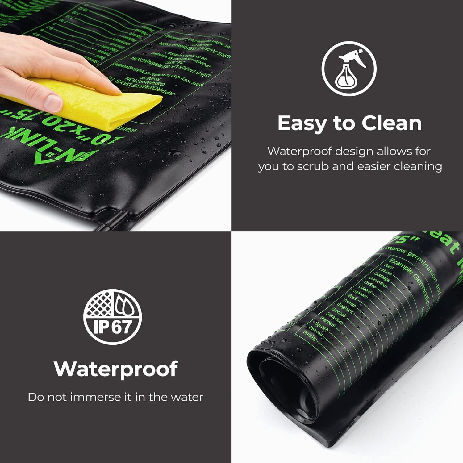 BN-LINK Seedling Heat Mat Heating Pad + Digital Thermostat Controller Combo Set
