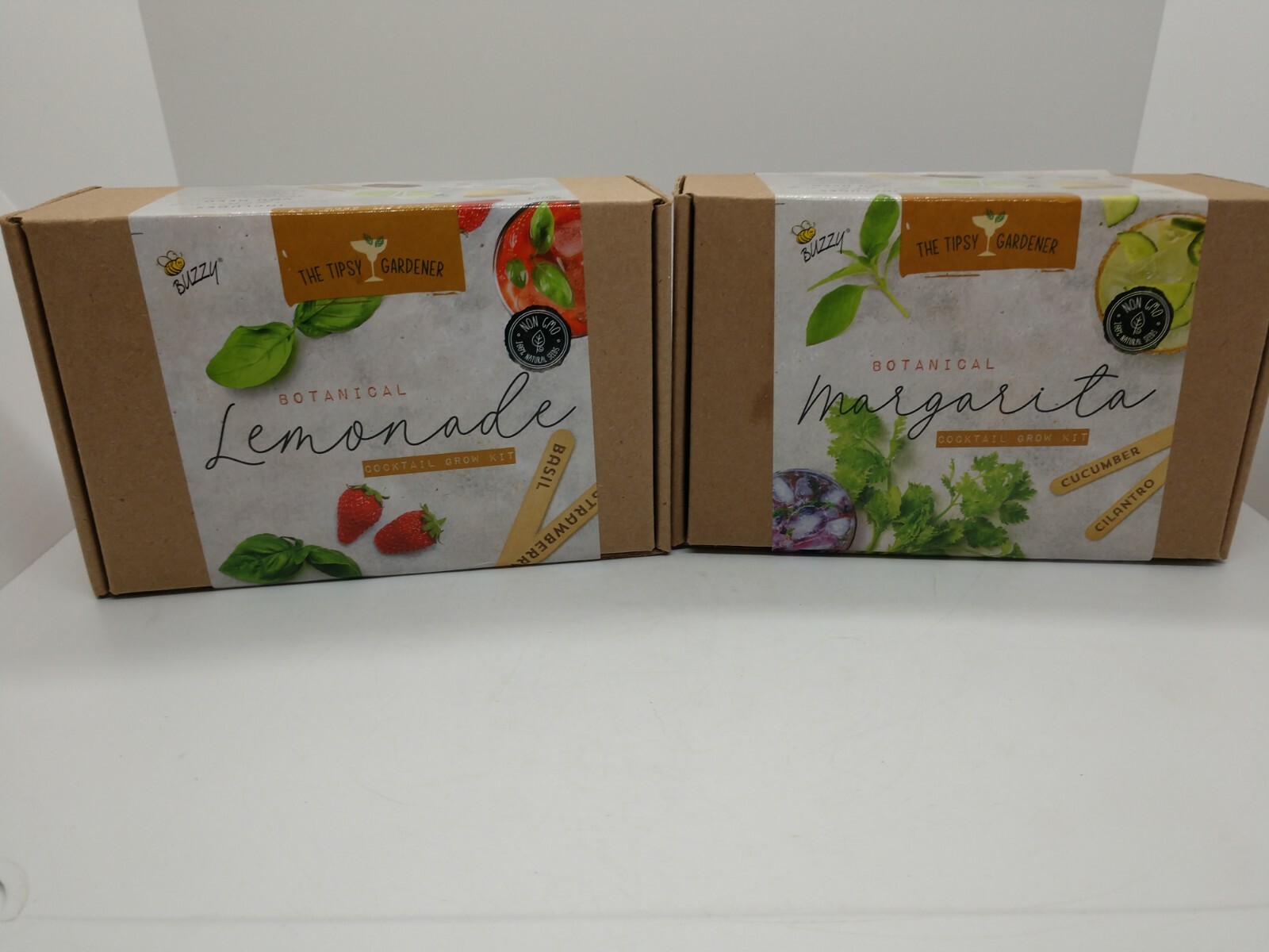 NIB Buzzy Tipsy Gardener Botanical Margarita and Lemonade cocktail grow kit.