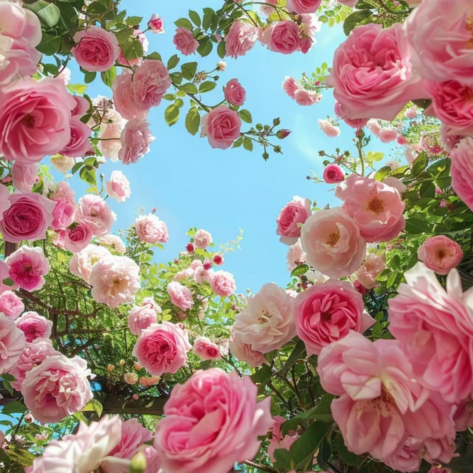 Pink Climbing Rose Seeds – 20 Seeds – Non-GMO Heirloom Vine for Trellises