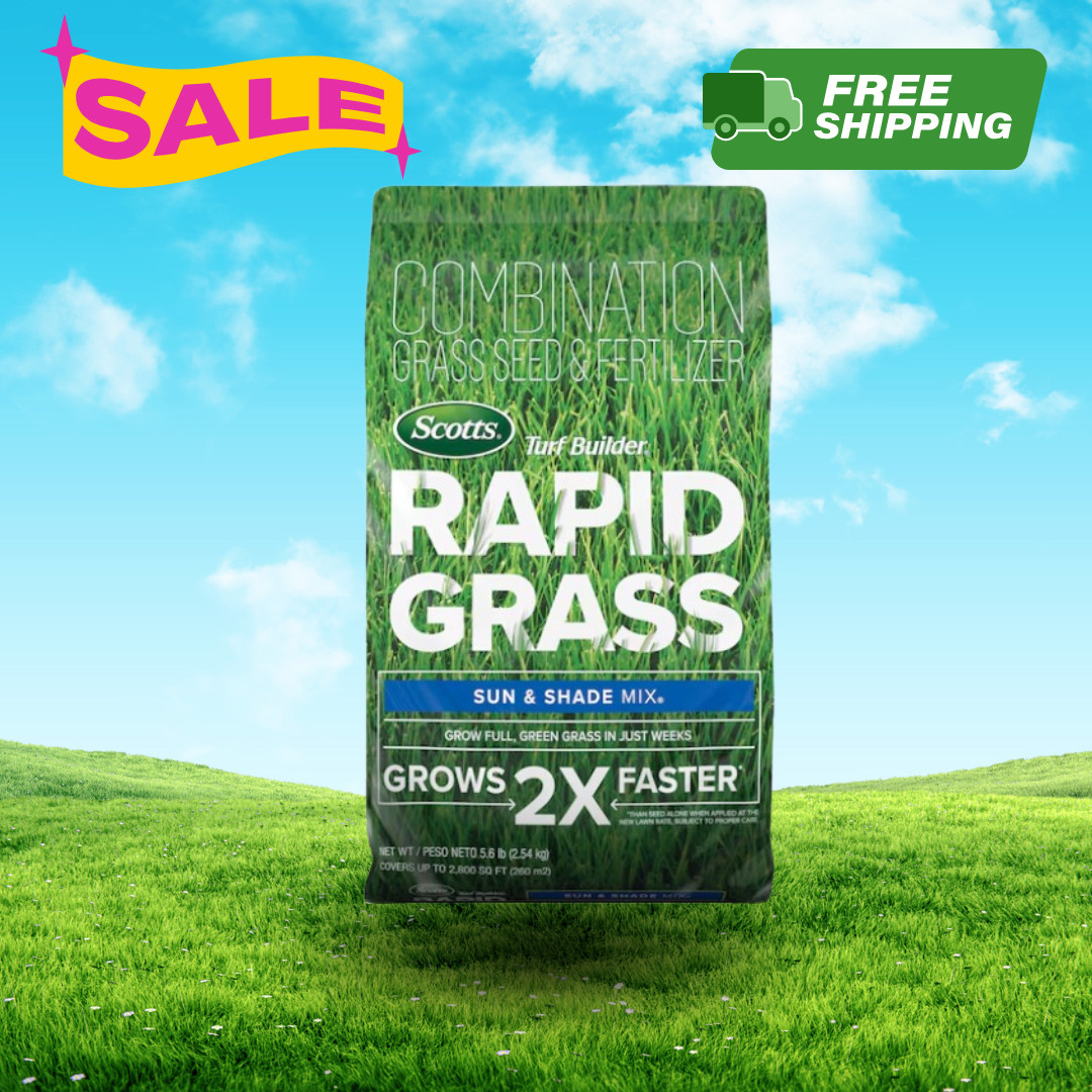 [BIG SALE] Scotts Rapid Grass Turf Builder Sun & Shade Mix Grass Seed 5.6 lb NEW