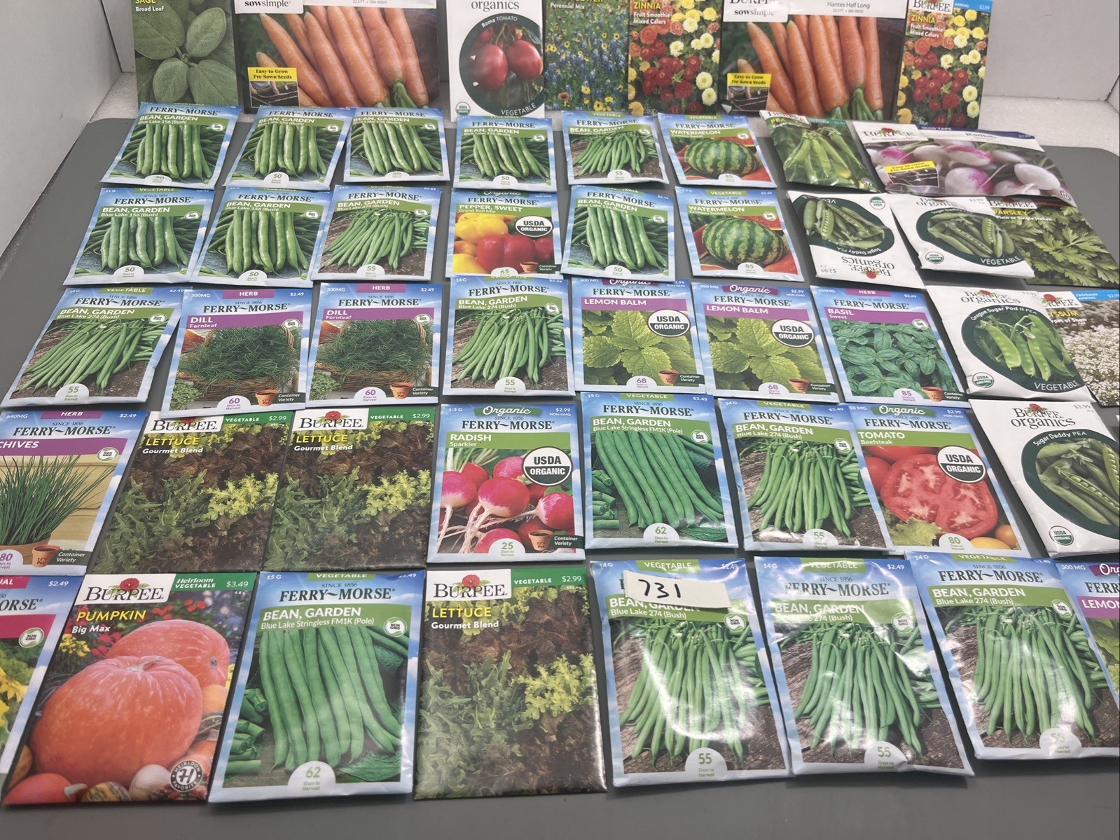 Flowers &Vegetable Plant Seeds (Assorted Lot of 50) sell by 11/26 Garden