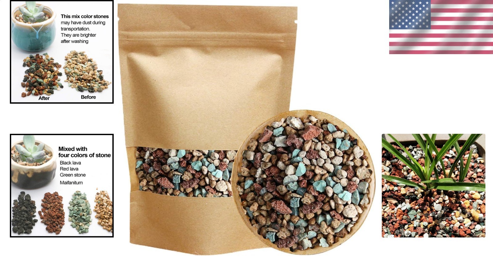 Horticultural Lava Pumice Pebbles | Gritty Succulent Cactus Bonsai Soil Mix |…