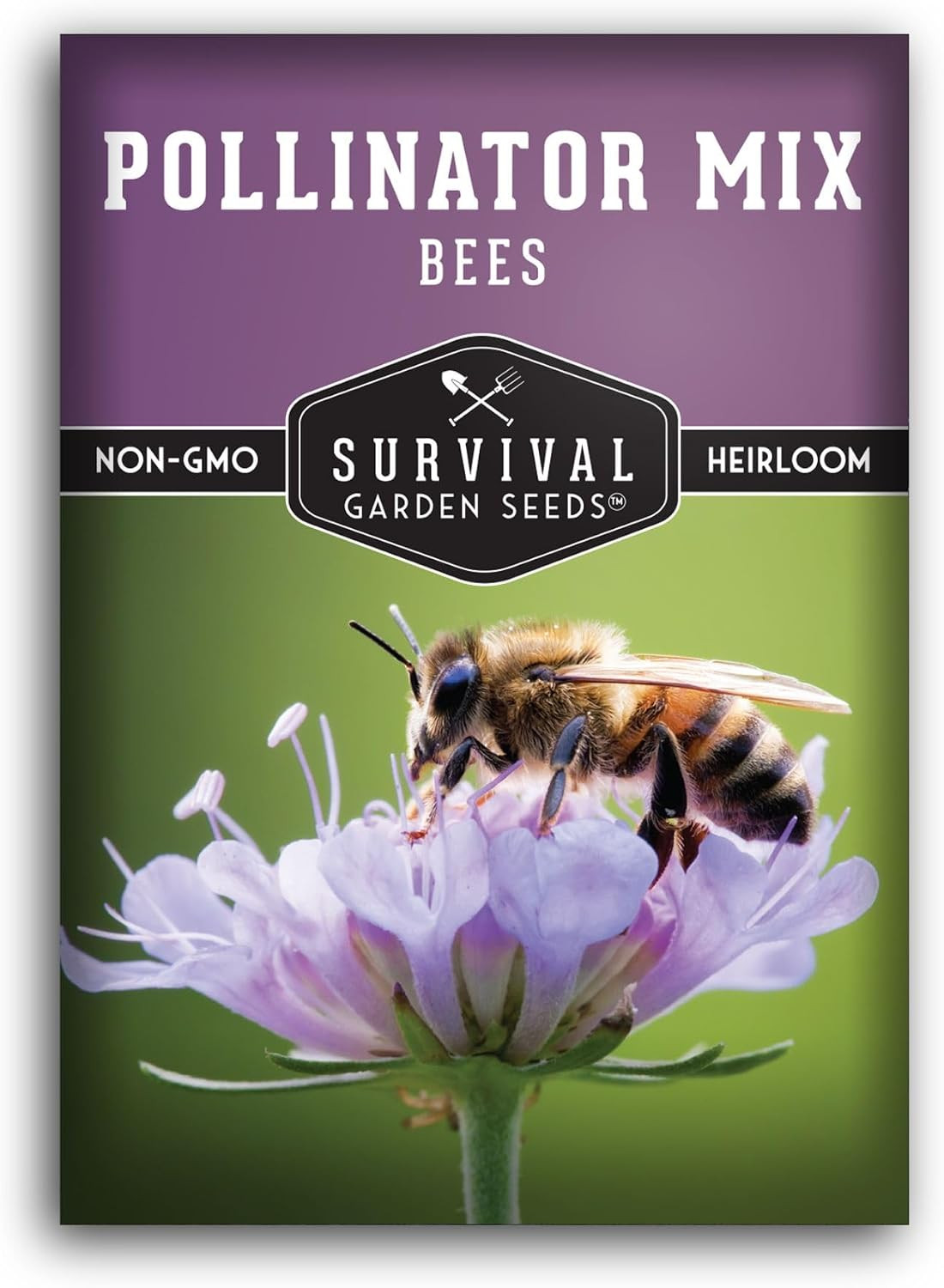 Bee Pollinator Flower Seeds for Planting – Heirloom Garden Mix for Honey Bees