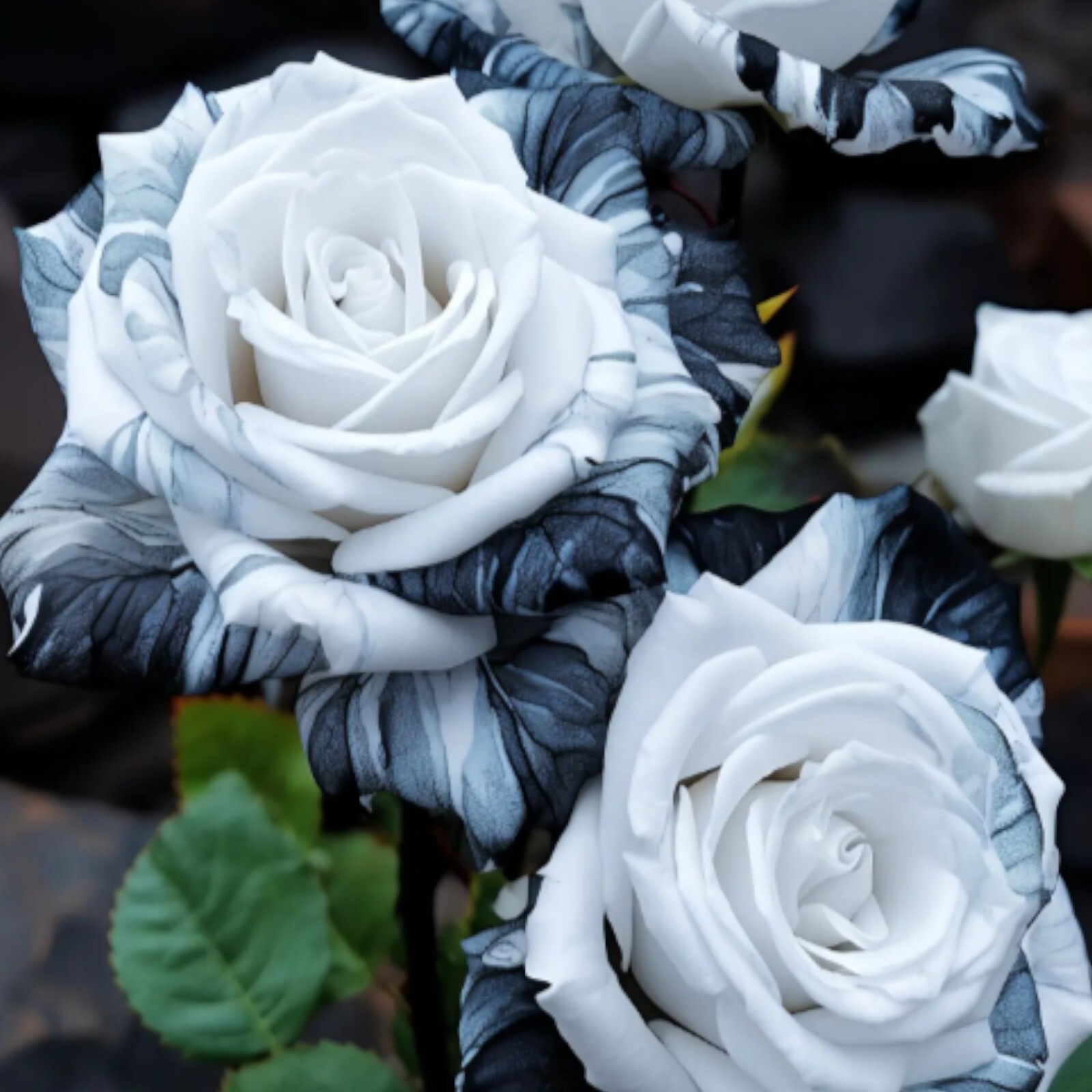 20pcs Rare Ink Rose Seeds – Non-GMO Heirloom Variety for Your Garden.
