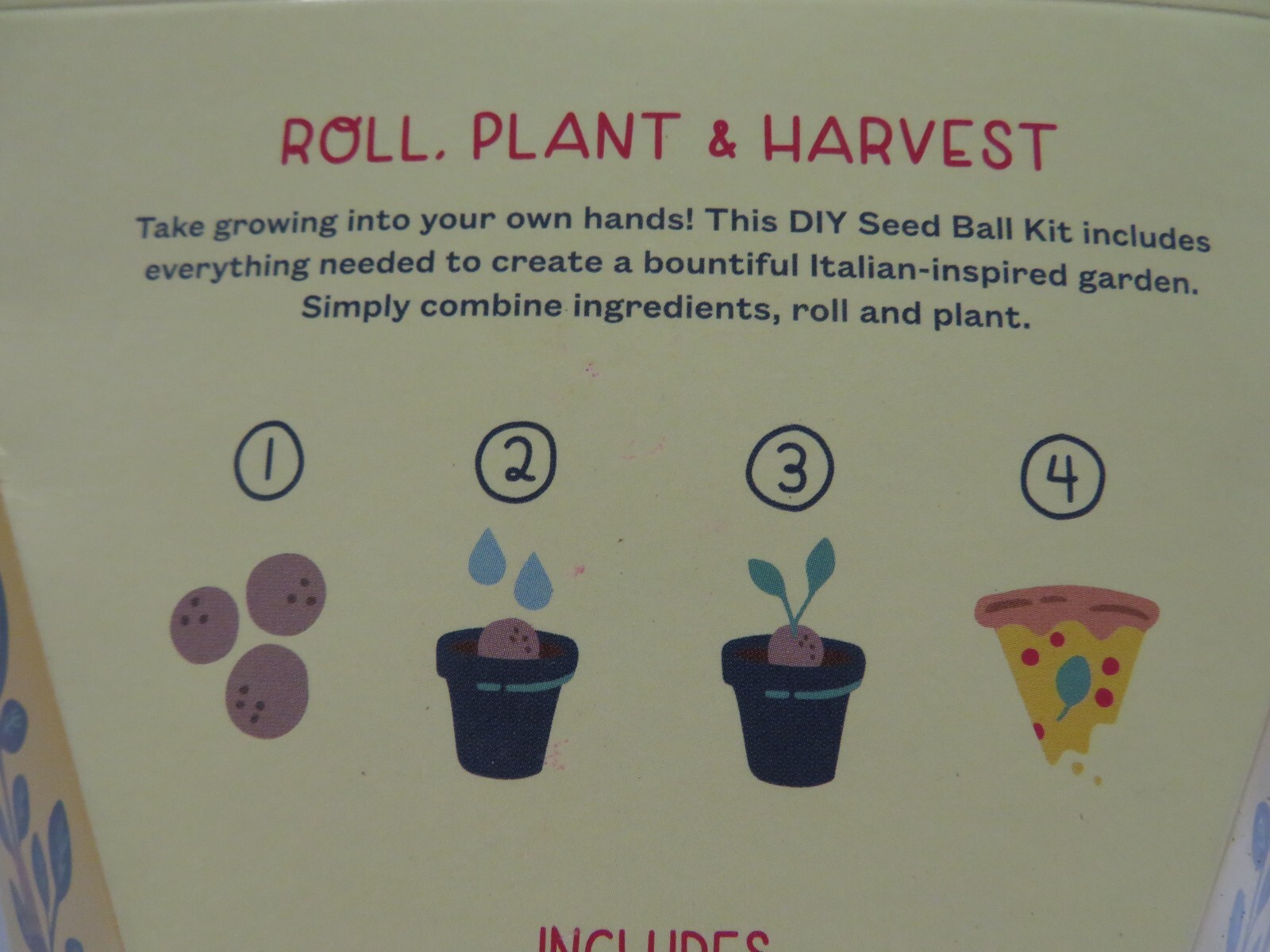Modern Sprout Seed Ball Kit Set of 2 (Rainbow Garden) & (Pizza Garden)