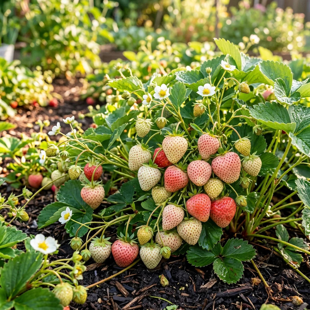 200 Cream Strawberry Seeds – Hardy Perennial Fruit – Vibrant Multi-Color