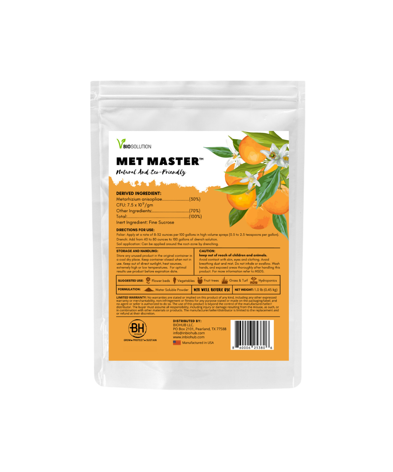 Metarhizium anisopliae – MET MASTER (1.0 lb)