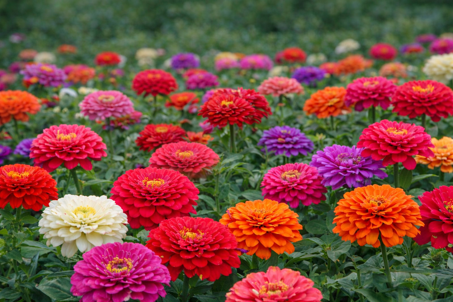 Zinnia elegans DAHLIA MIX Butterflies Hummingbirds Non-GMO 200 Seeds Heirloom!