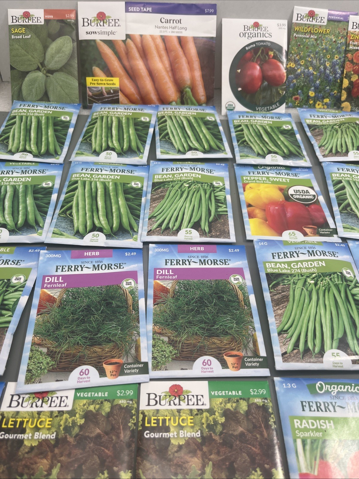 Flowers &Vegetable Plant Seeds (Assorted Lot of 50) sell by 11/26 Garden