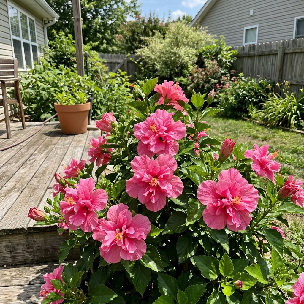 100 Count Double Pink Hibiscus Seeds – for Garden Borders, Nature Inspired