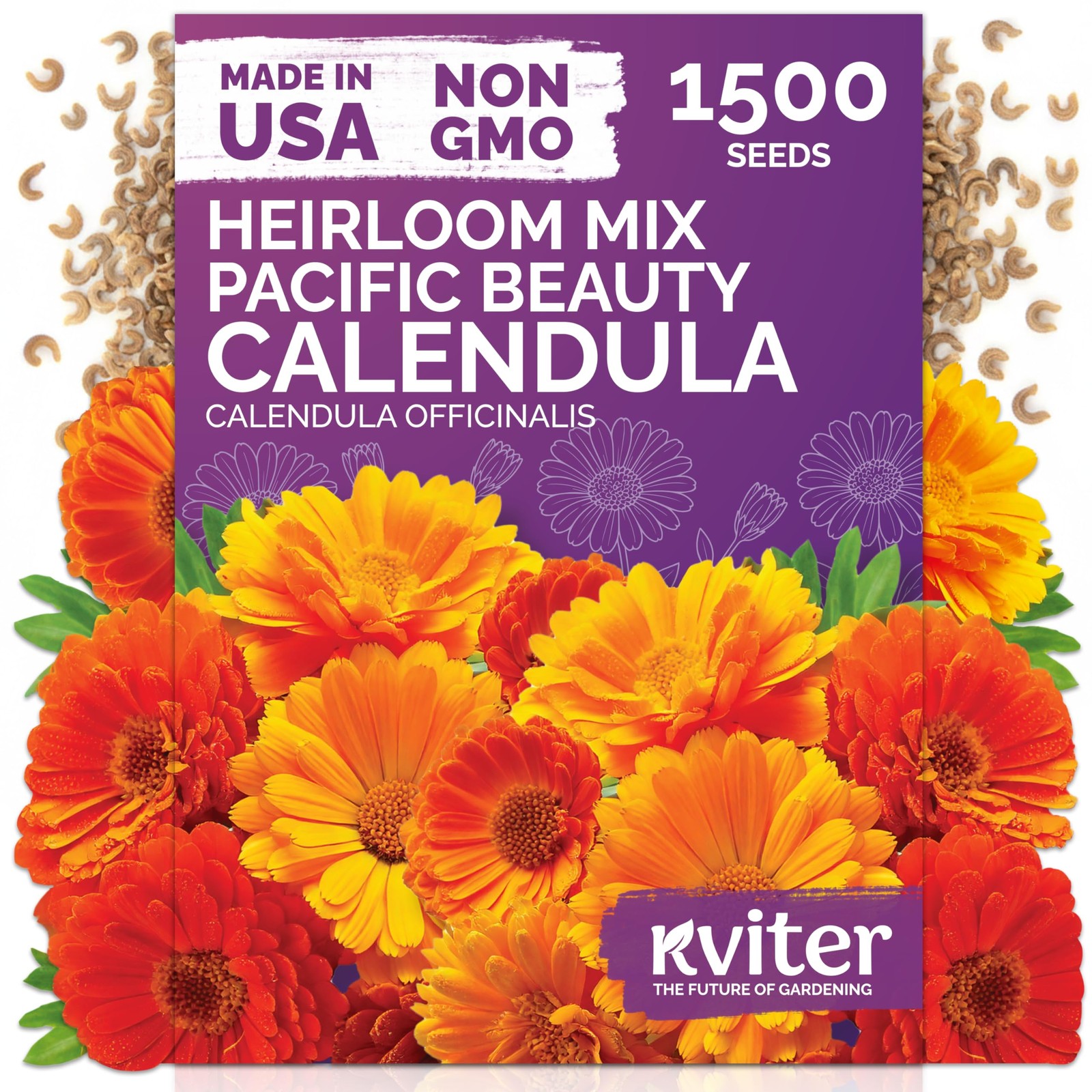 1500 Mix Pacific Beauty Calendula Seeds Calendula Officinalis Pot Marigold, …