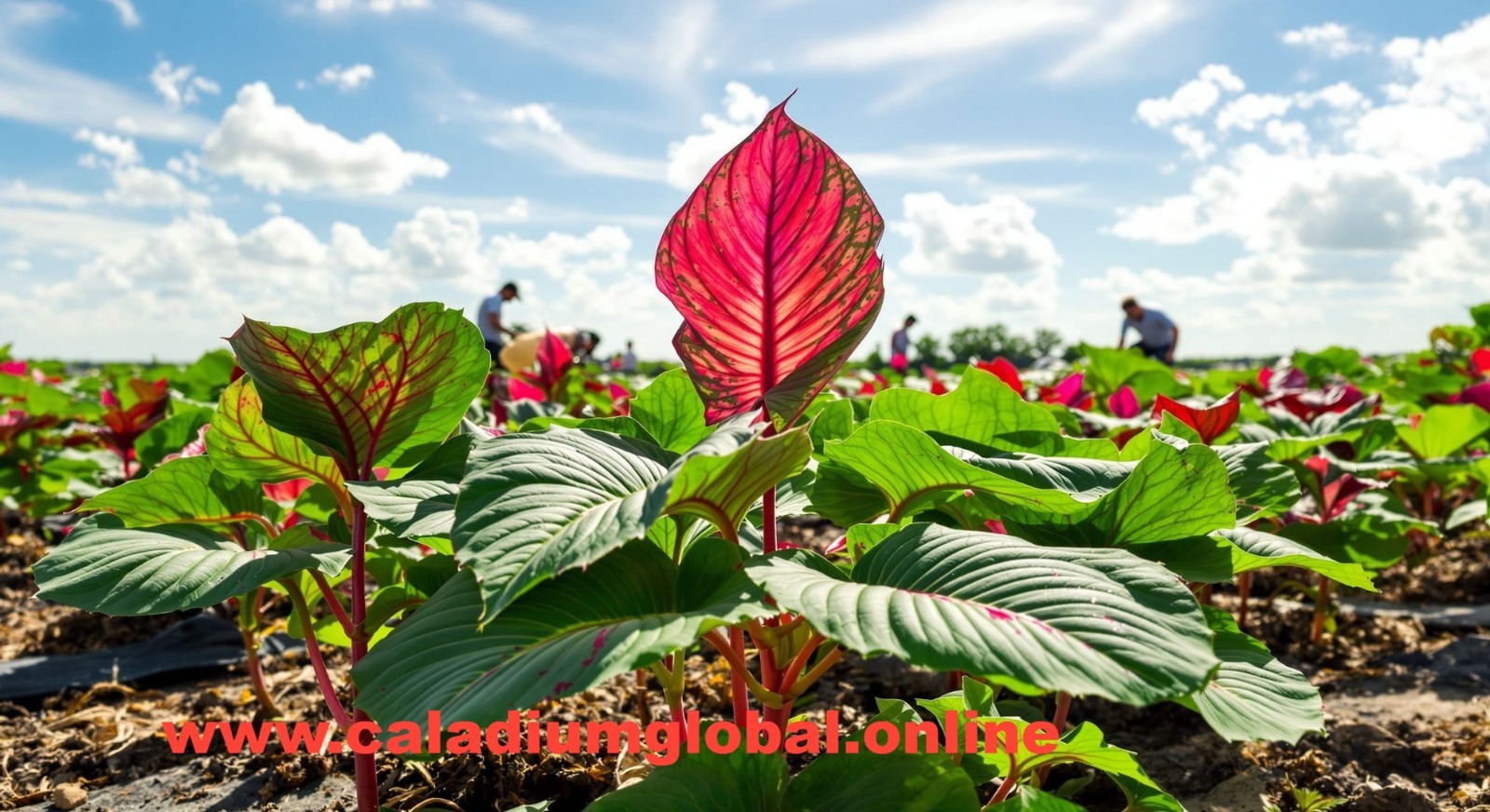 FIREFLY Caladium Bulbs for Planting 1 BULB direct from Florida Plantation